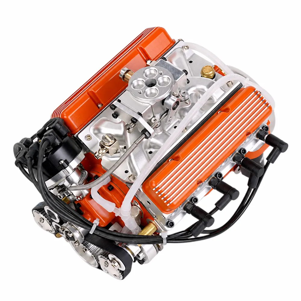 Kit de Motor V8 de Mesa 1/6, 4 Tempos, 44cc, Refrigerado a Água, OHV, Gasolina, Modelo Small-Block — foto 10