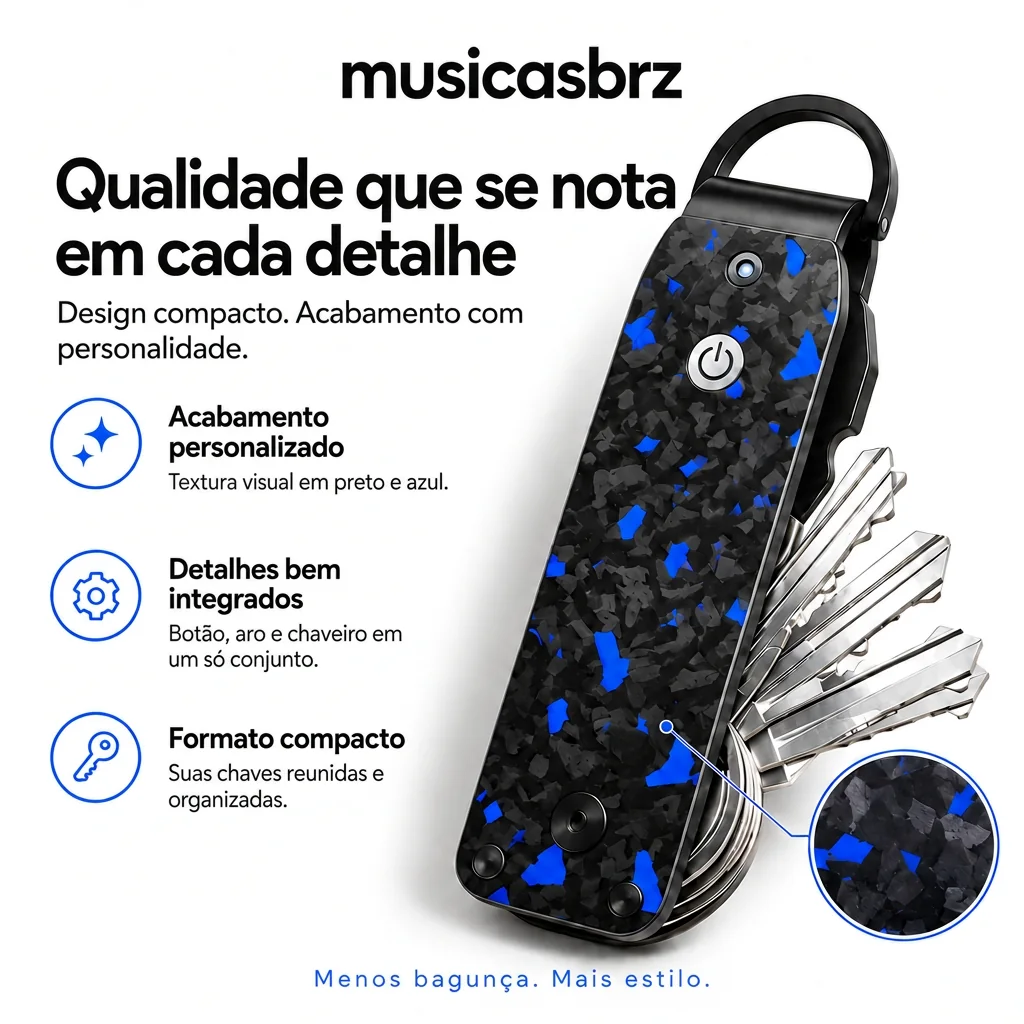 Detalhes e acabamento do KeyOne™