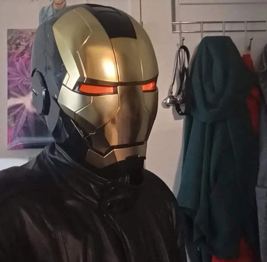 Foto real do IronMask™ enviada por comprador