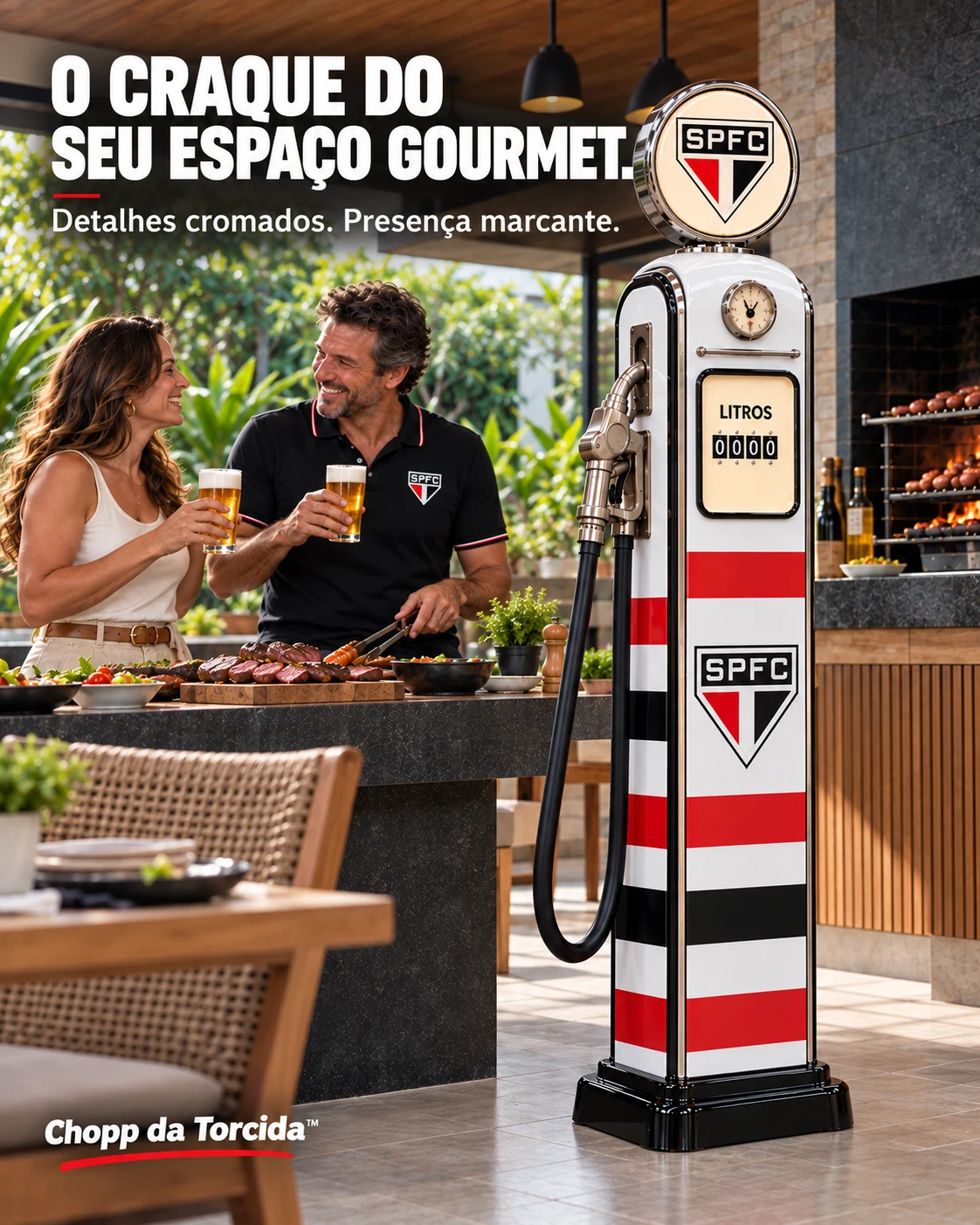 Chopp da Torcida™ — Bomba de Chopp Retrô — Edição do Seu Time
